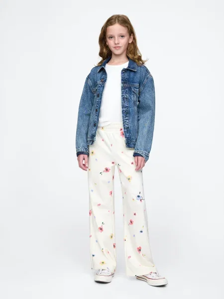 Pantaloni de trening Gap alb