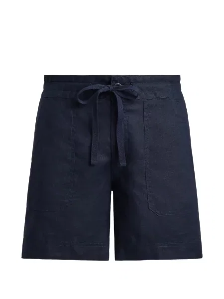 Pantaloni scurți Lauren Ralph Lauren de in cu cordon albastru