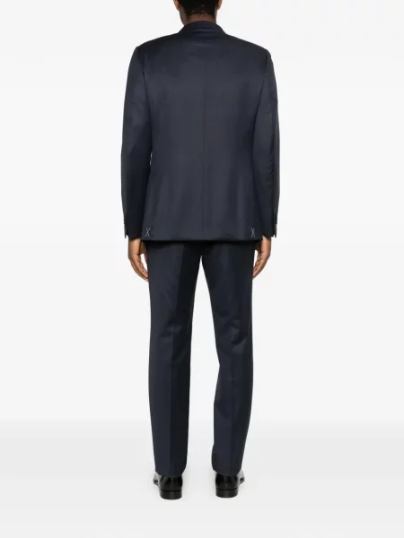 Вълнен костюм Zegna синьо