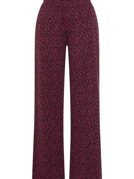 S.Oliver Pantaloni de pijama roșu bordeaux negru