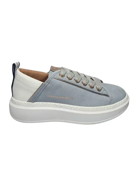 Sneakersy Alexander Smith skórzane szare