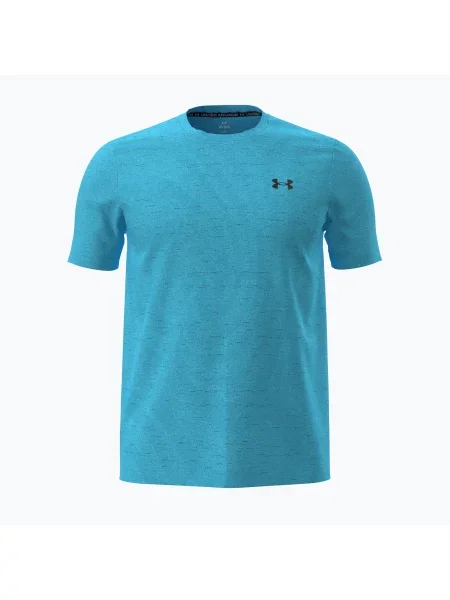 Tricou de antrenament bărbați Under Armour Vanish Seamless Novelty SS fresco blue/ultimate black negru