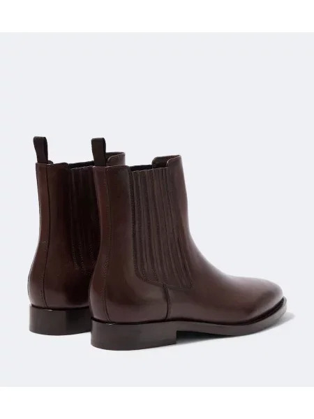 Botine chelsea Brunello Cucinelli din piele maro
