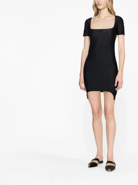 Kostiumas mini mini suknelė Courreges juoda