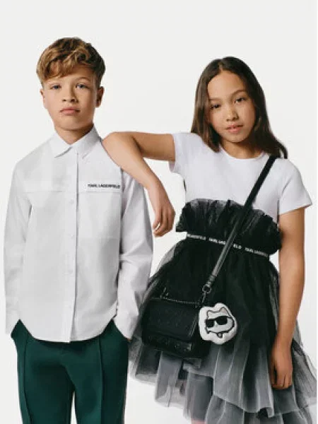 Karl Lagerfeld Kids Elegantné šaty D čierna