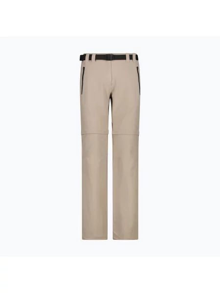 Pantaloni de trekking pentru femei CMP Zip Off sand/anthracite