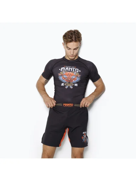 Pantaloni scurți de antrenament pentru bărbați MANTO Yauhen Abu Kozuchi negri