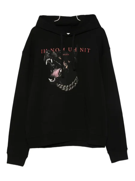 Hanorac cu glugă Ih Nom Uh Nit cu imagine negru