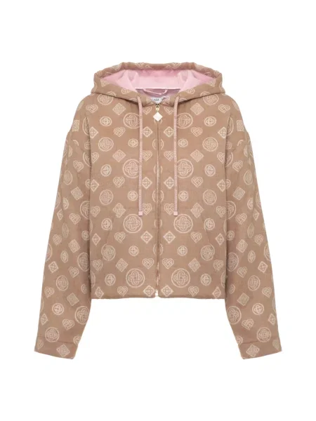 Bluza z kapturem Casablanca wełniana brązowa
