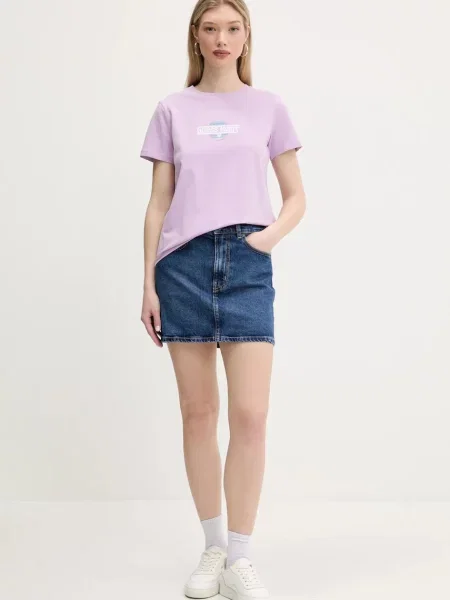 Guess Jeans t-shirt fioletowy
