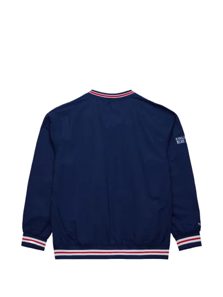 Geacă Mitchell & Ness cu decolteu în V albastru