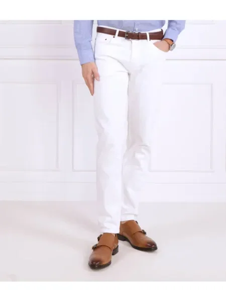 Pantaloni Oscar Jacobson alb