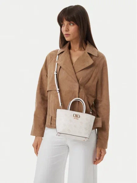Torbica Guess Emelie Logo Mini Krem