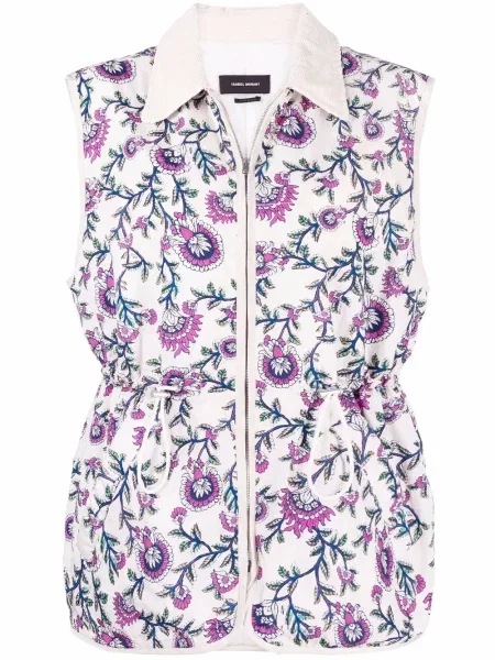 Vestă Isabel Marant cu model floral cu imagine
