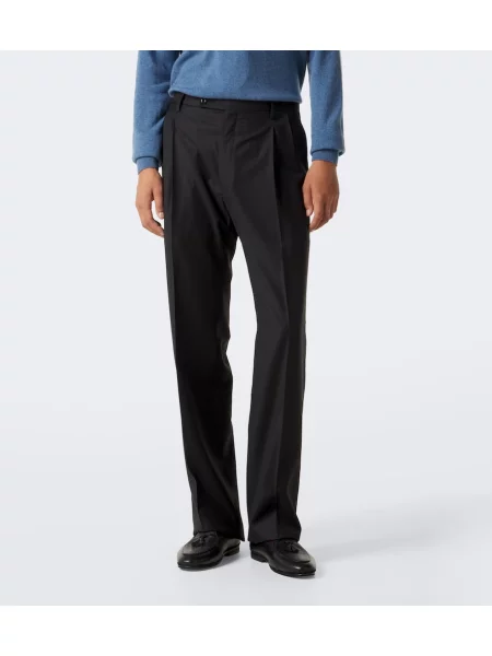 Pantaloni Rubinacci de lână negru