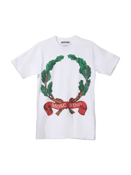 Koszulka Moschino z logo biała