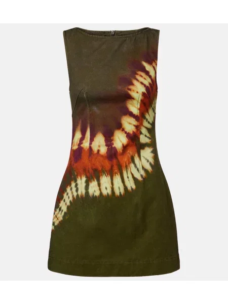 Rochie din denim Alemais verde