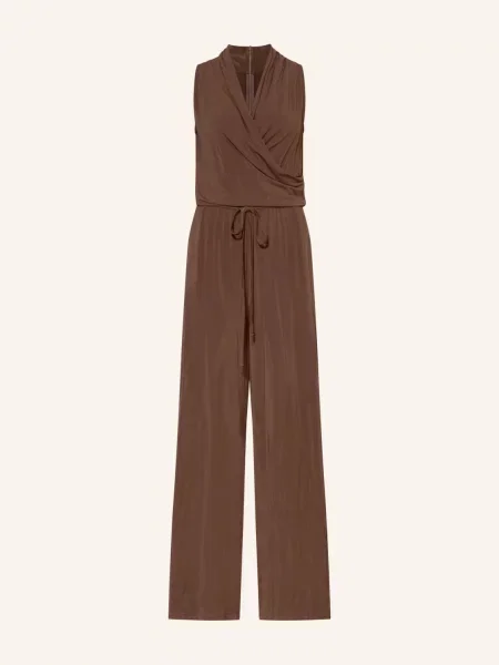 Weekend Max Mara Kombinezon Z Dżerseju Tropico W Stylu Kopertowym braun