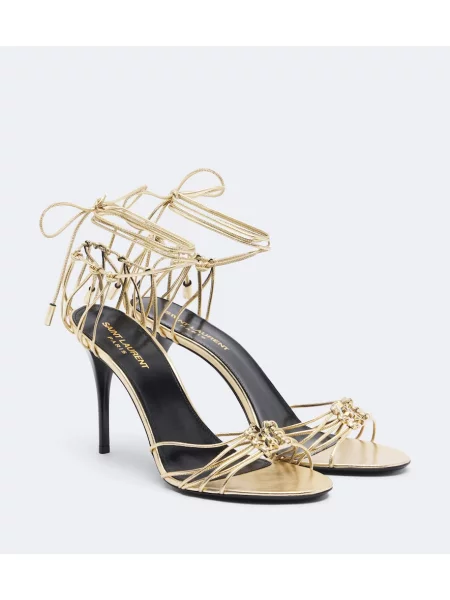 Sandale Saint Laurent din piele