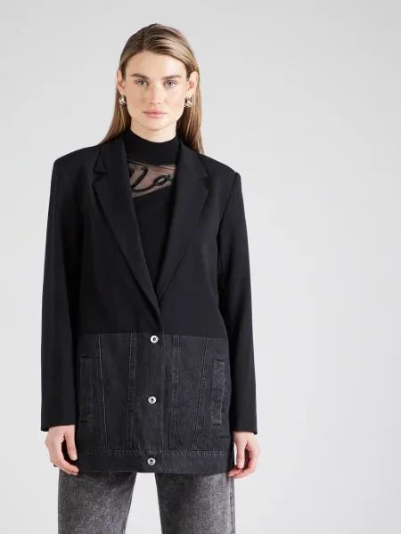 KARL LAGERFELD JEANS Blejzer / denim čierna