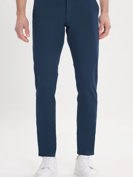 Pantaloni chino Ac&co / Altınyıldız Classics din canvas albastru