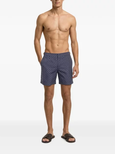 Slip de baie Orlebar Brown din jacard albastru