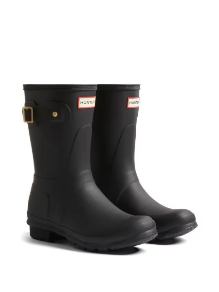 Botine Hunter cu imagine cu model leopard negru