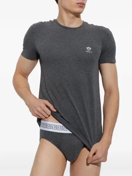 Tricou Versace cu autograf gri