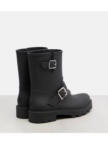 Cizme scurte Jimmy Choo biker negru