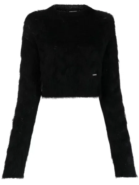 Pulover Dsquared2 de mohair negru
