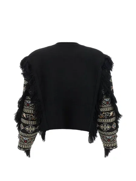 Pulover Farm Rio cu broderie negru