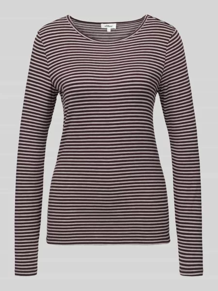 Bluzka z długim rękawem o kroju regular fit z mieszanki S.oliver Red Label