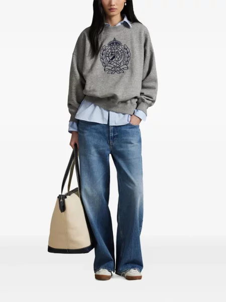 Chiloți Polo Ralph Lauren din țesătură twill cu autograf cu glugă albastru