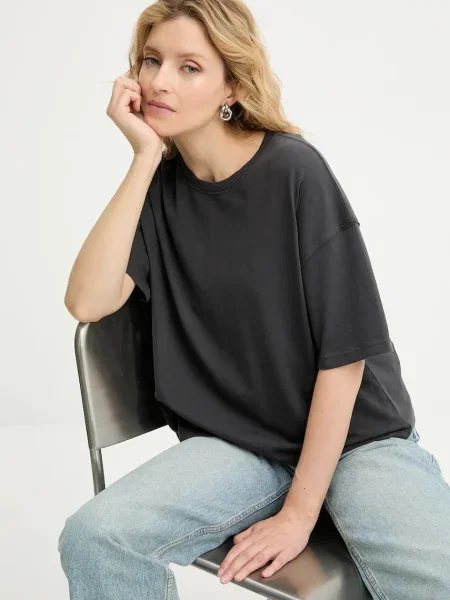 Тениска Answear.LAB дамска сиво