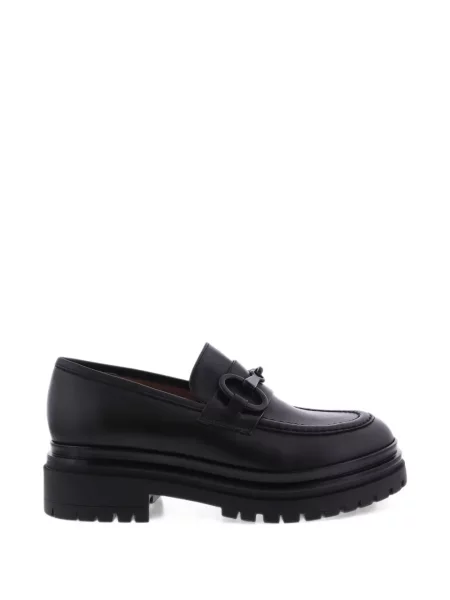 Pantofi loafer Paris Punk din piele chunky negru