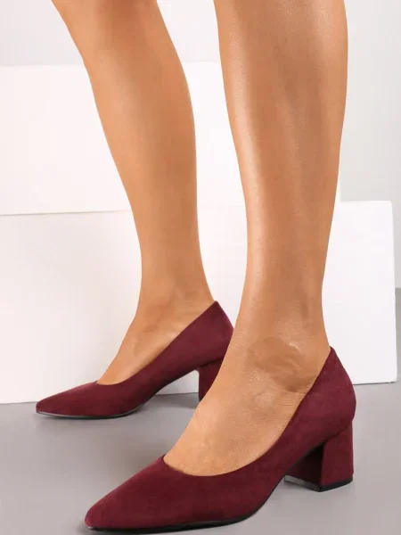 Pantofi cu Rieris bordo