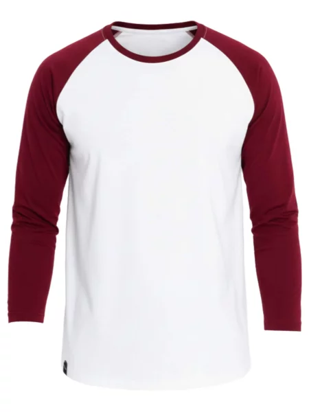 Ombre Tričko burgundská červeň