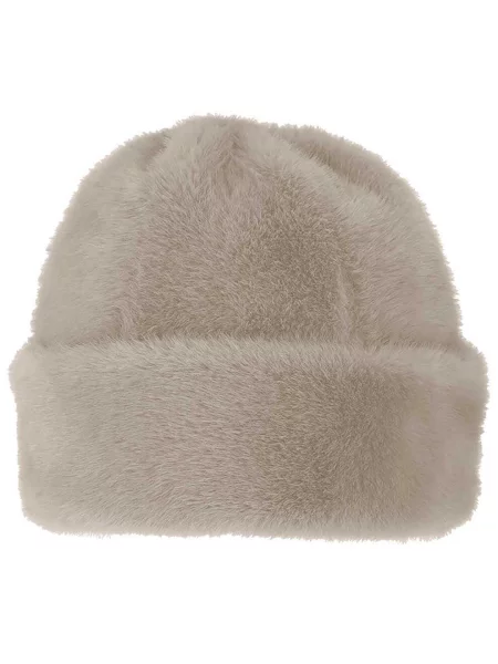 Czapka puchowa supermiękka jeden brązowa