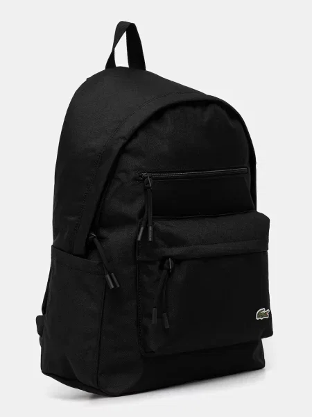 Рюкзак Lacoste великий однотонний чорний