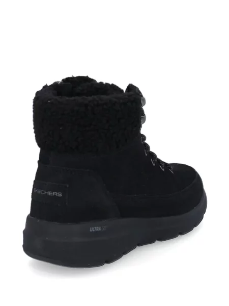Боти Skechers с връзки с дантела черно