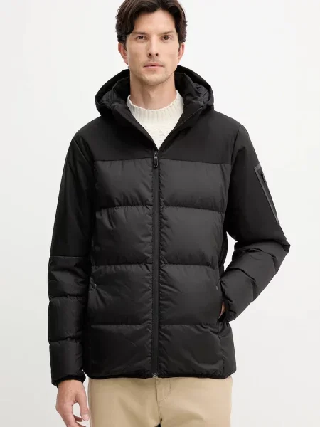 BOSS Green geacă de puf de iarna negru