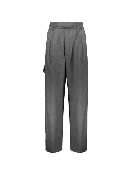 Pantaloni Yves Salomon plisate gri