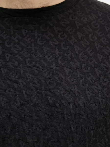 Armani Exchange póló férfi fekete