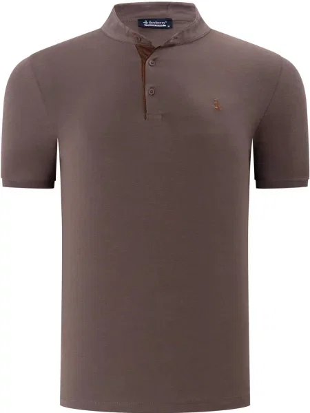 Поло тениска Dewberry кафяво