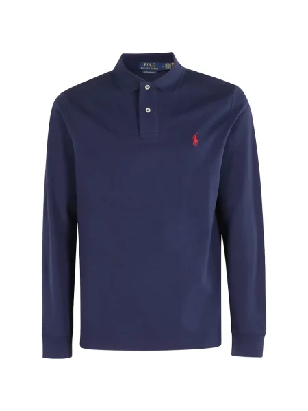Szarvasbőr hímzett pólóing Polo Ralph Lauren barna