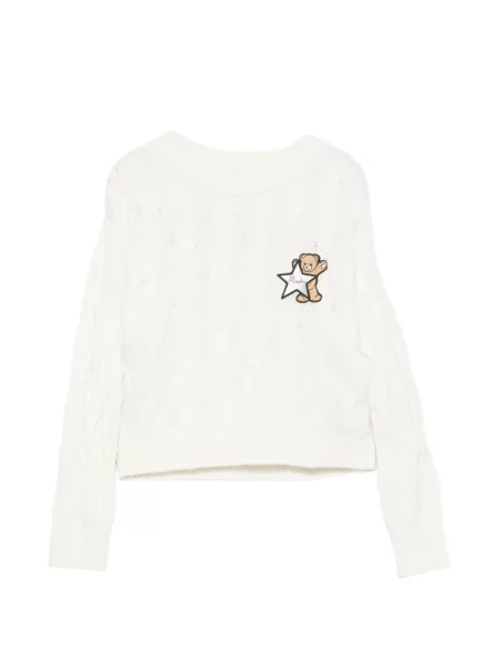 Sweter dziecięcy Moschino biały