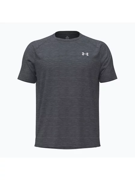 Tricou de antrenament pentru bărbați Under Armour Tech Textured castlerock/white alb