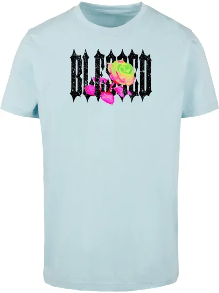 Mister Tee Tricou albastru / galben / verde / roz negru