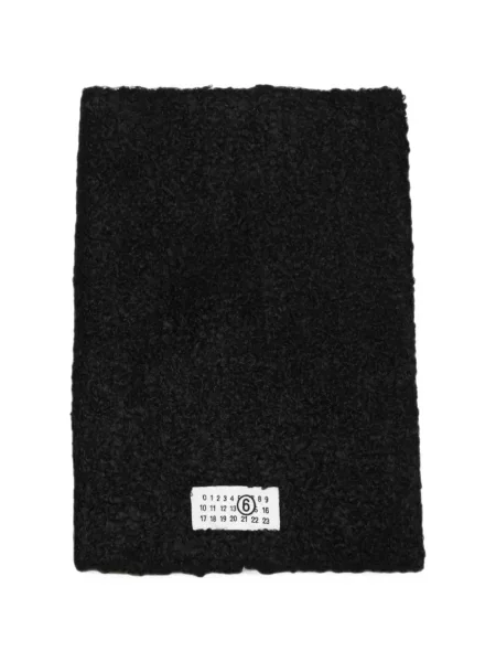 Fular Mm6 Maison Margiela din fleece negru