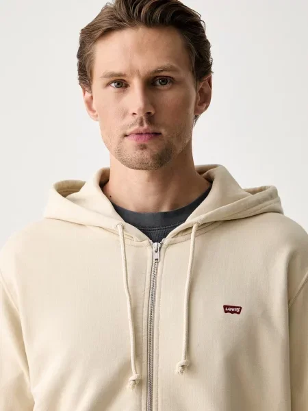 Суичър с качулка Levi's® с качулка бежово